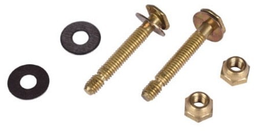 Hercules 90124 Closet Bolts 5/16″ Solid Brass Captive Washer Toilet Repair