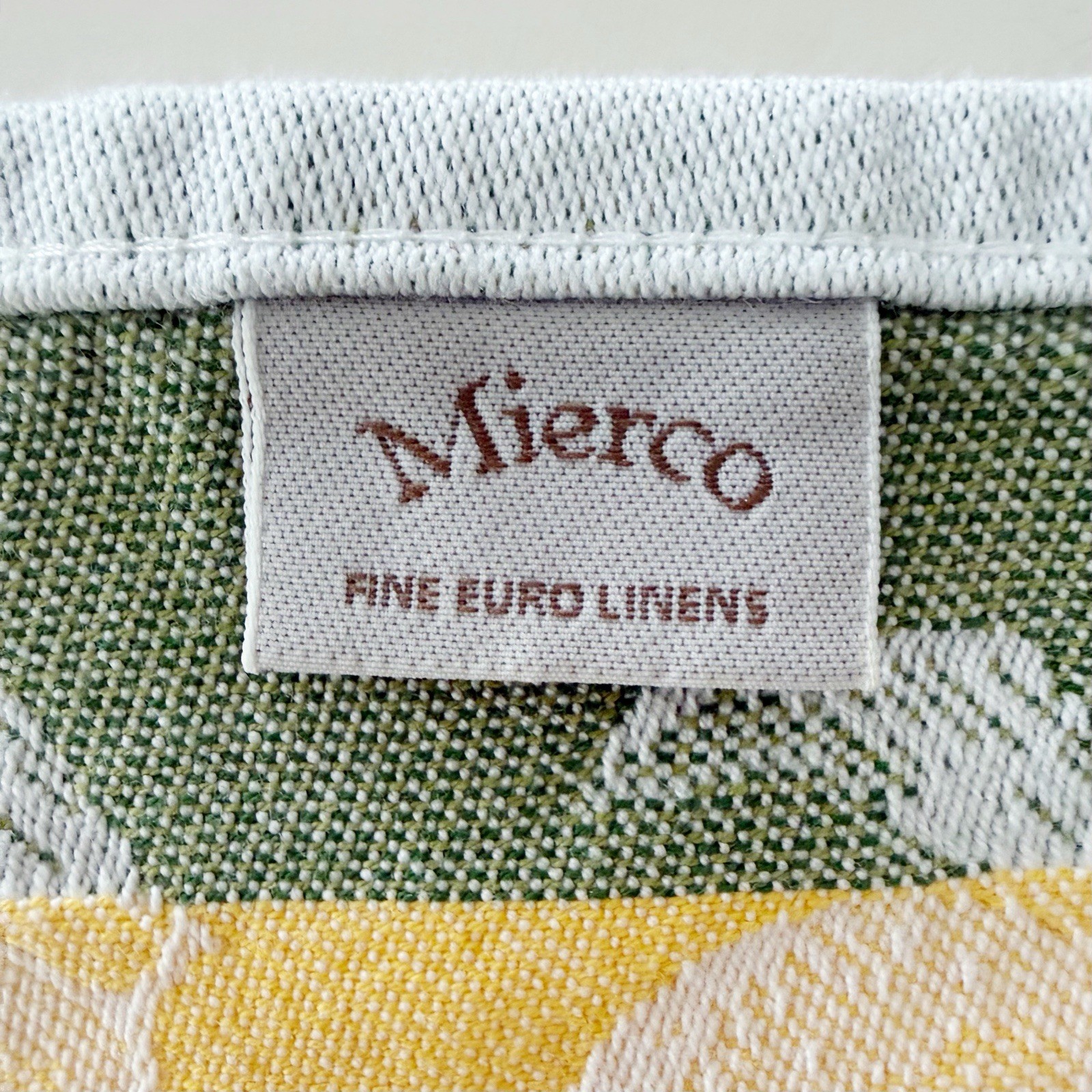 Set 2 MIERCO for EKELUND Sweden Cotton Towel : Lemon + Olive / Yellow + Green
