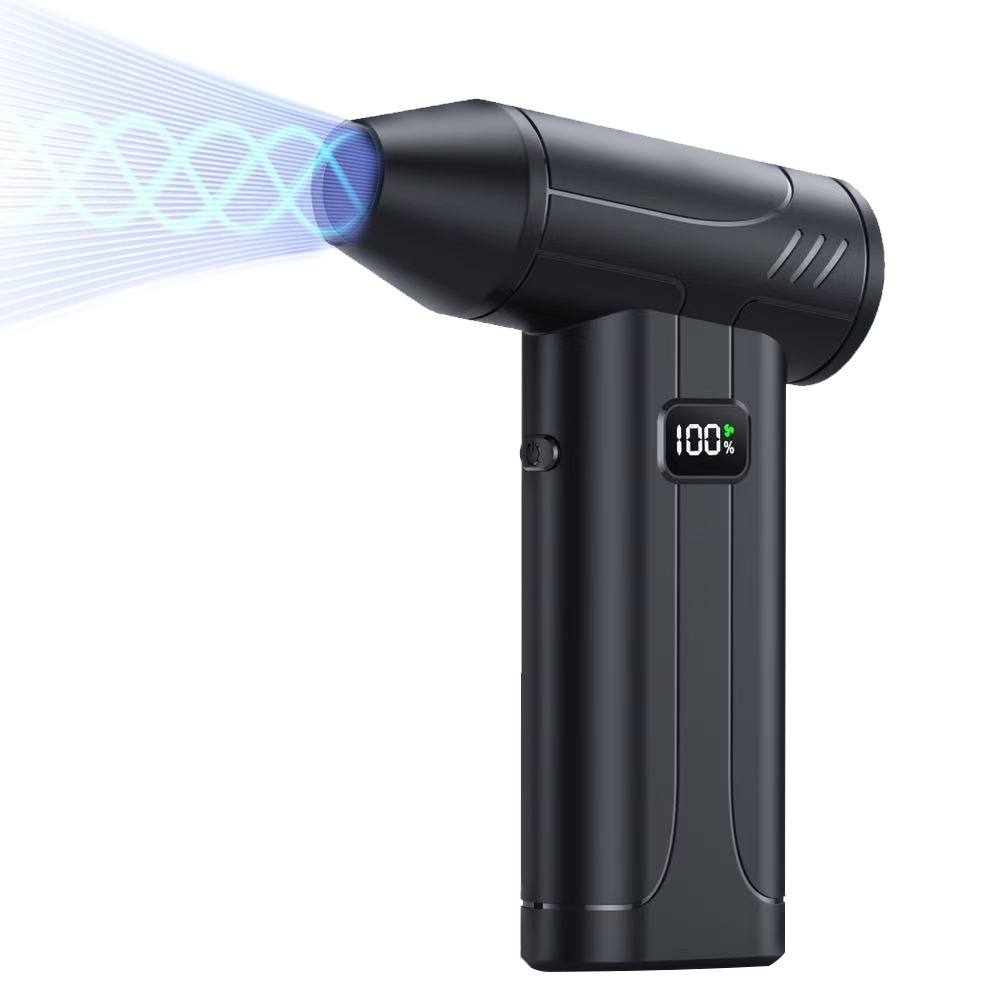 Portable Electric Air Duster Cordless Blower Turbo Fan w/LED Display 100000RPM