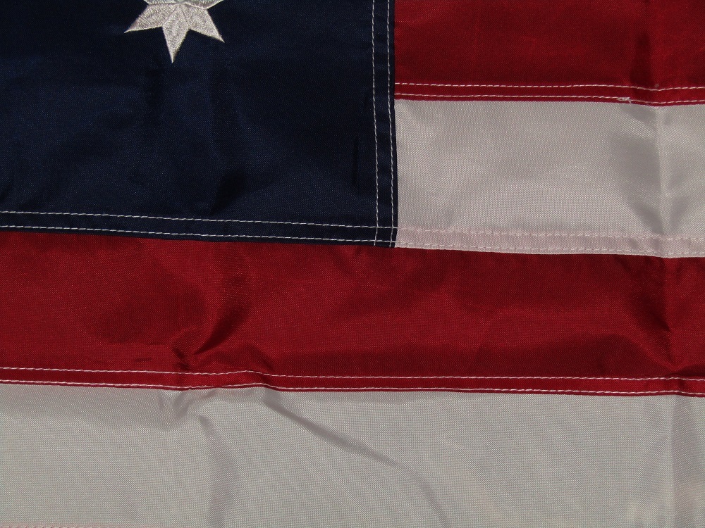 3×5 Embroidered Bennington 76 Flag 1776 220D Sewn Nylon Flag 3’x5′ Grommets