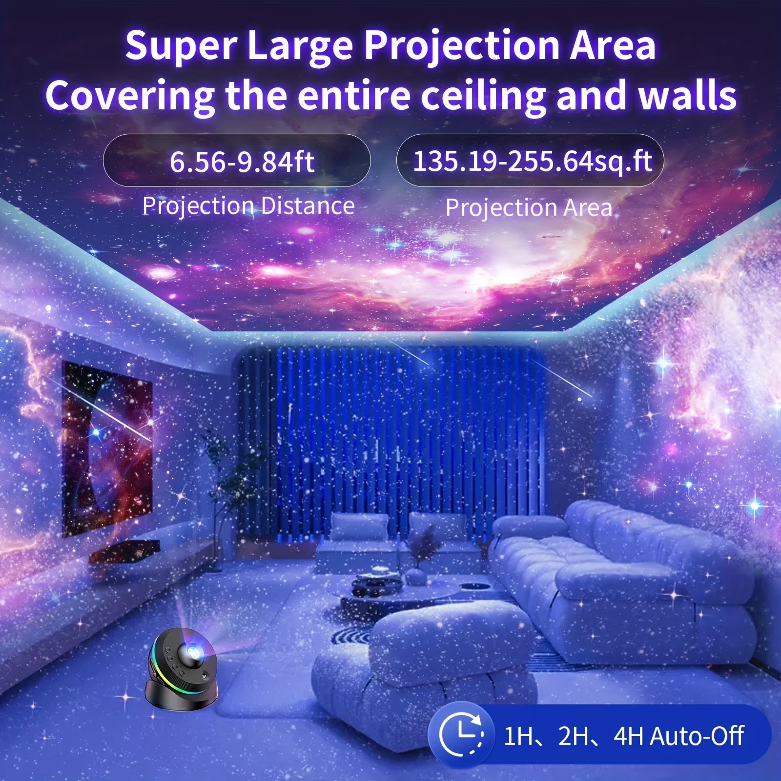 13-in-1 Planetarium Galaxy Projector LED Space Mood Lamp for Adults & Kids