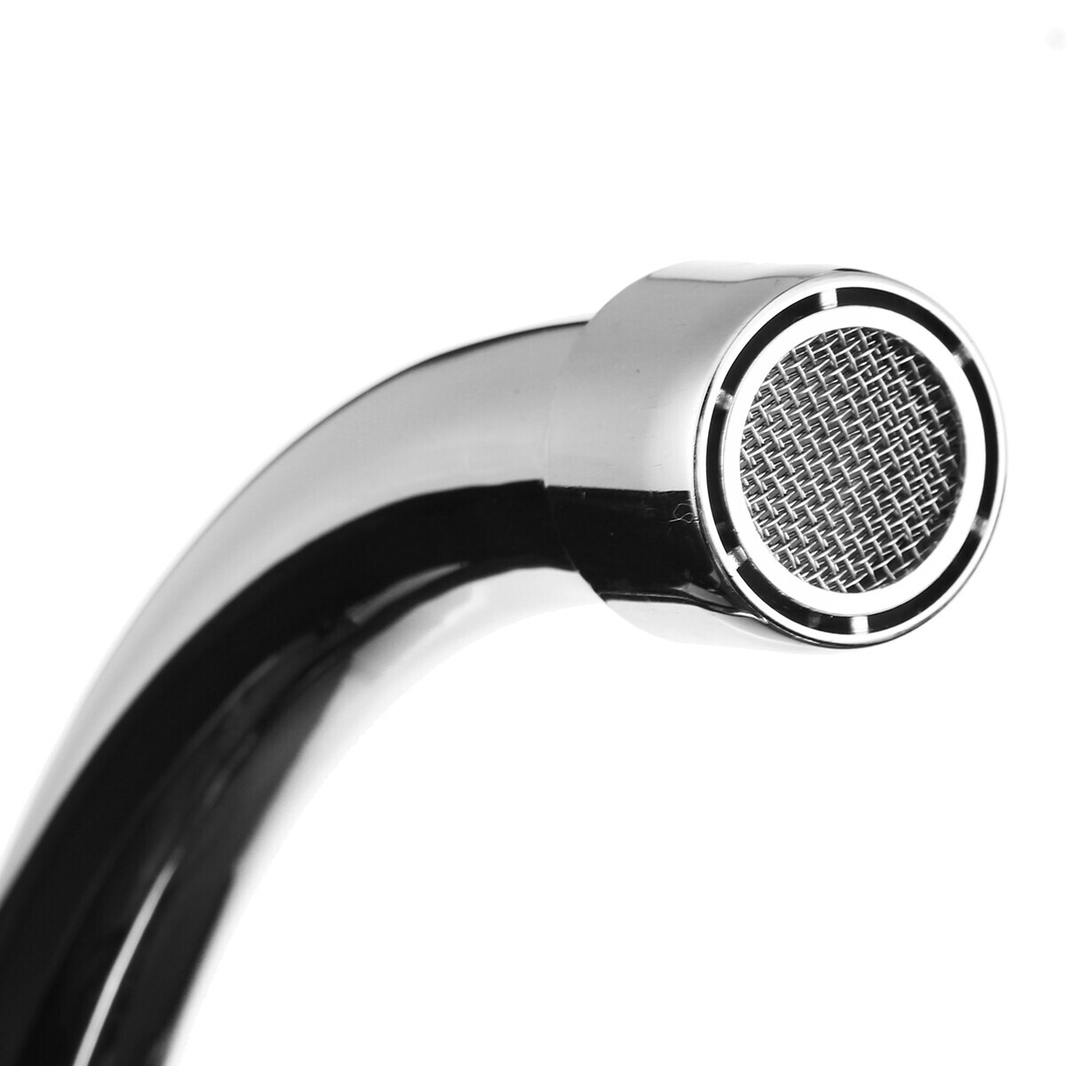 High Arc 2-Handle Standard Kitchen Sink Faucet Mixer Tap in Plastic For Home RV