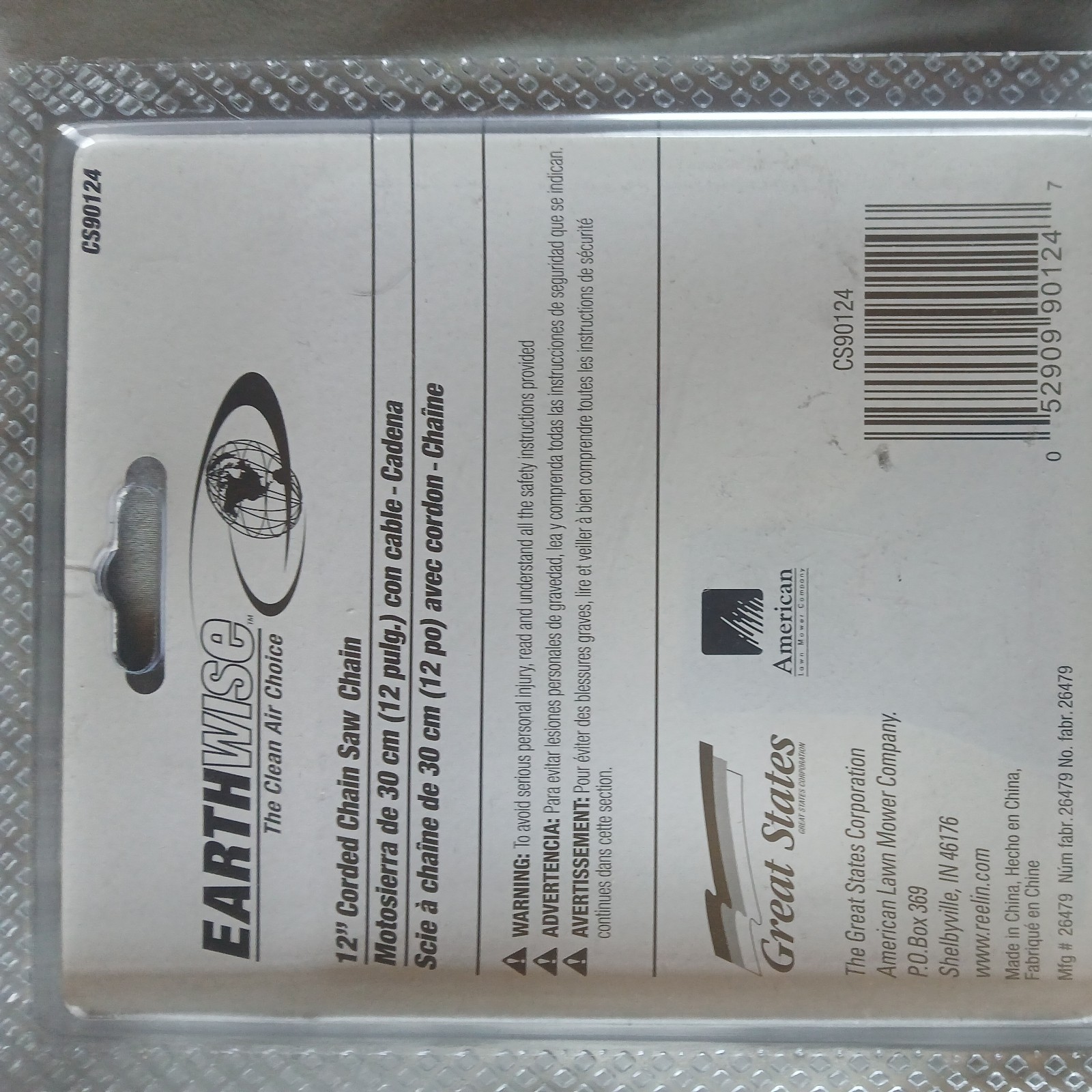 OREGON 12 ” Corded Chain Saw Chain