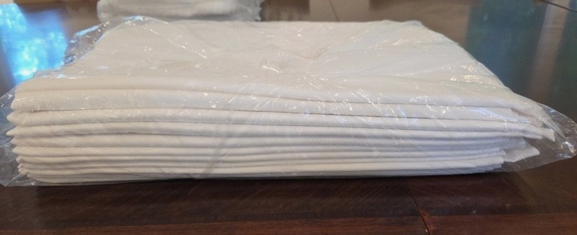54″x90″, White Twin Flat Sheets Hotels, Hospitals
