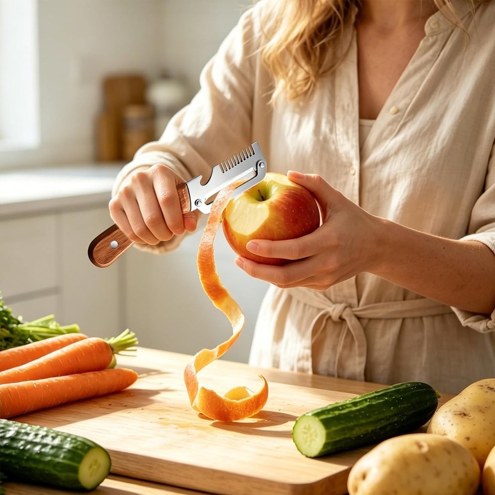 3 in 1 Multi-Functional Vegetable Peeler for Kitchen Stainless Steel Peeler