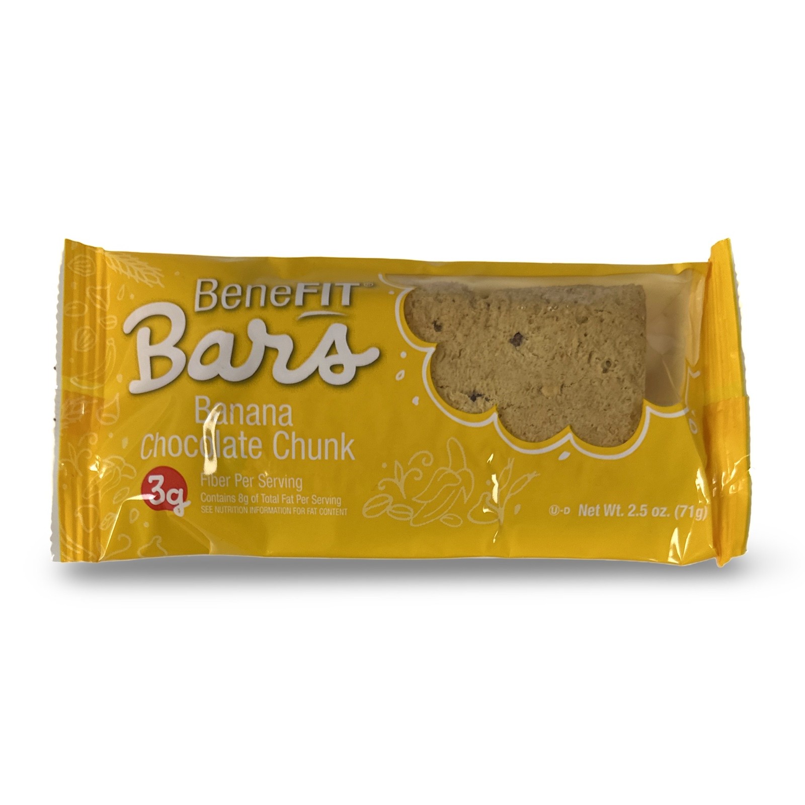 3 Flavor Benefit Bar Variety Featuring Banana Chocolate Chunk, Oatmeal Chocolate