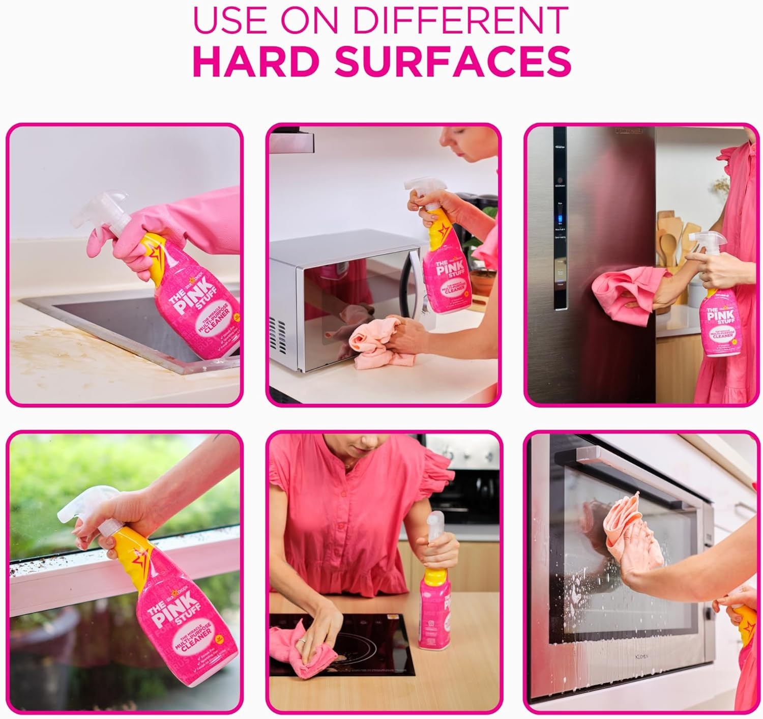 Stardrops The Pink Stuff Miracle Multi-Purpose Cleaner – Removes Grease, Grime,