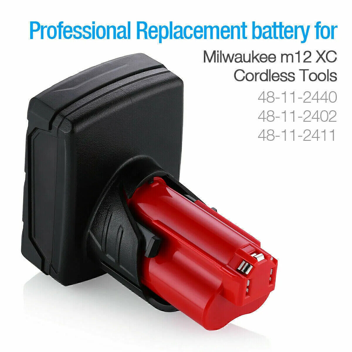 2X For Milwaukee for M12 LITHIUM 12V Battery 3.5Ah Extended Capacity 48-11-2460