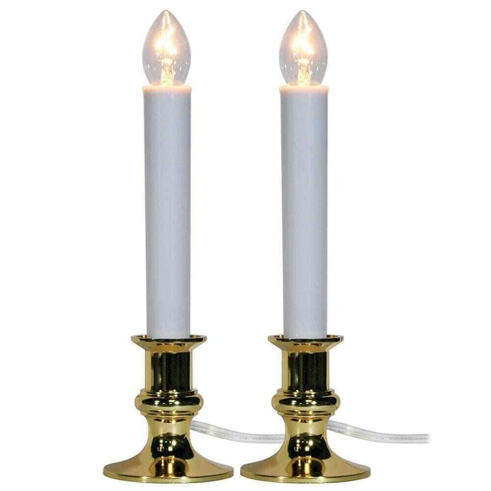 GE 2 pack Window Candles, Electric, Clear 8.5 in/21.5 cm New in Box! (3 boxes)
