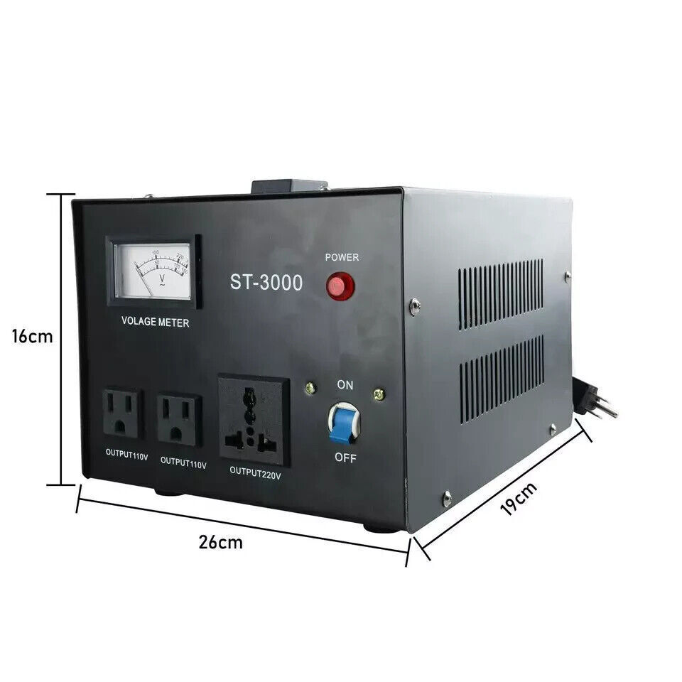 3000W Voltage Converter Transformer Step Up Step Down 220V to 110V 110V to 220V