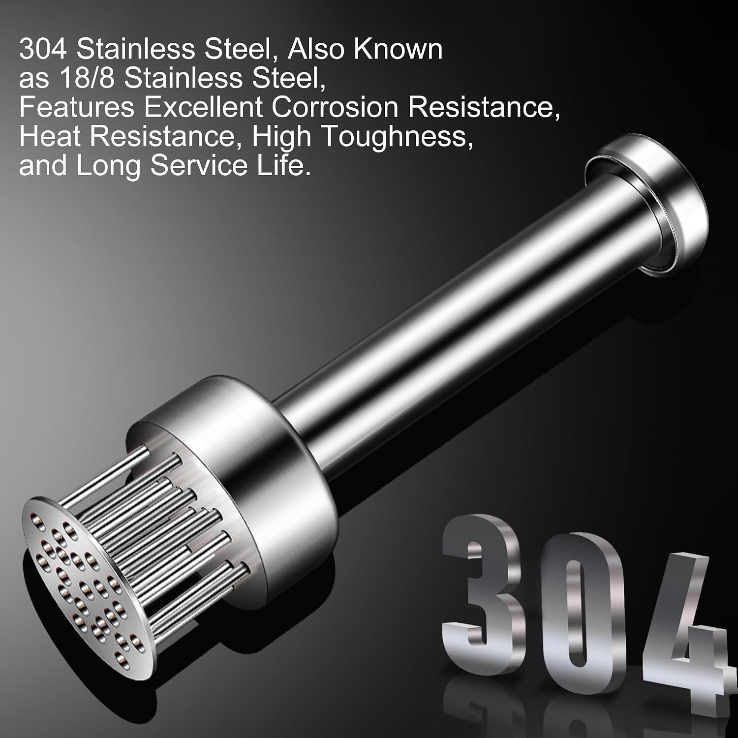 Stainless Steel Meat Tenderizer Tool, 21 Sharp Needles, Meat Piercing, Tender…