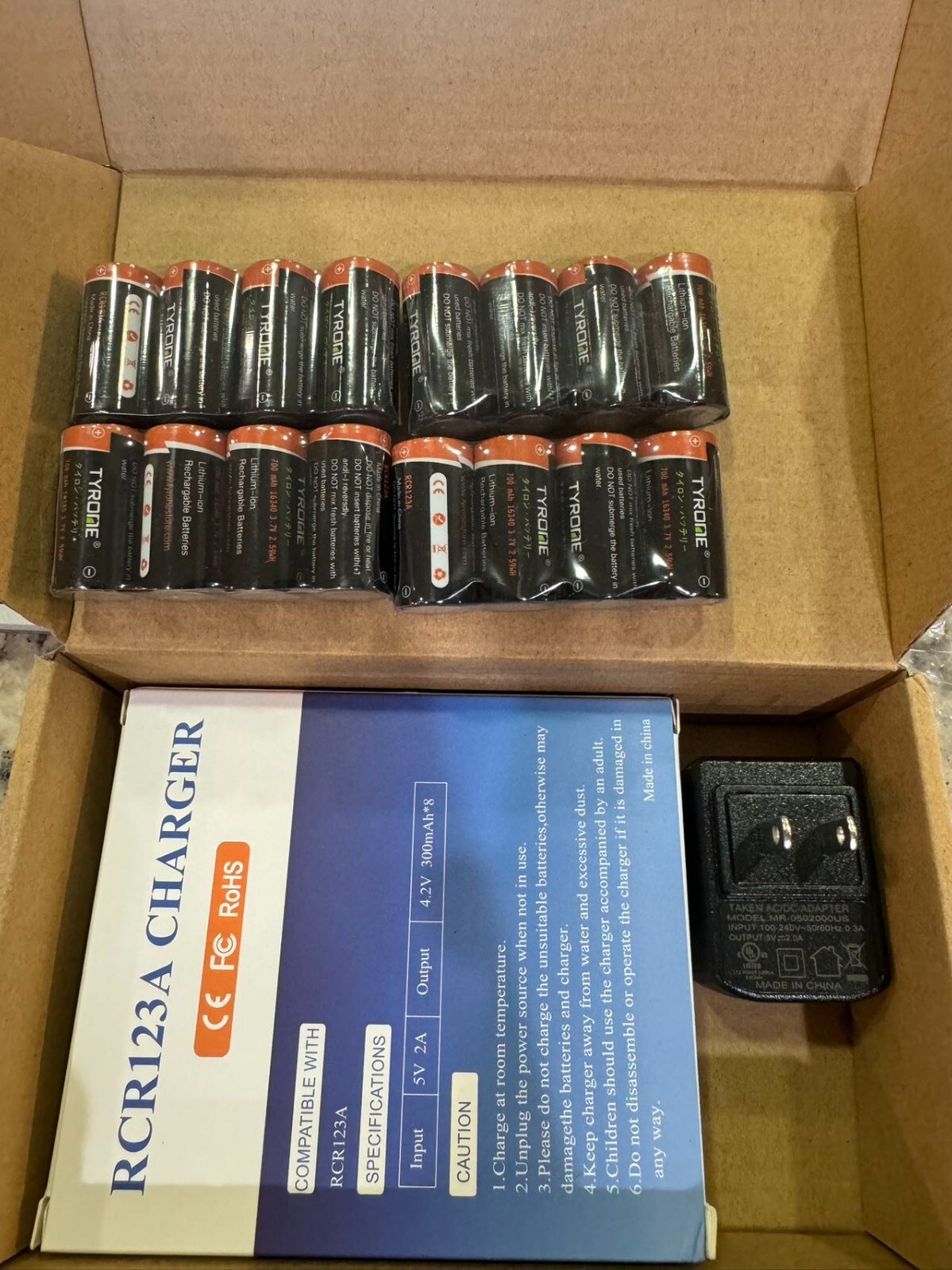 System, 16Pack 123 Batteries and 6-Bay Charger