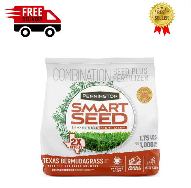 Pennington Smart Seed Texas Bermuda Grass Seed Mix, for Full Sun, 1.75 Lb.