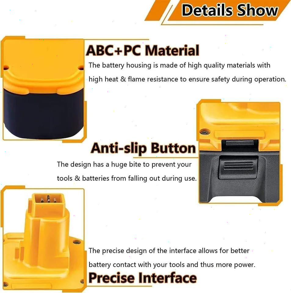 2Packs For DEWALT 12V 3.6Ah Battery XRP DC9071 DW9071 DW9072 DW953 DW965 DW972