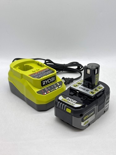 Ryobi ONE+ 18V 4.0 Ah Lithium-Ion Battery W/Ryobi PCG002 Charger