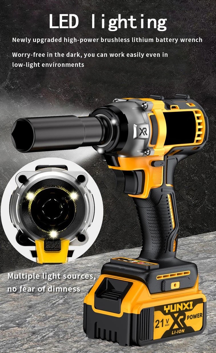 350N 21V Cordless Impact Wrench & Drill Kit，Car Repair Heavy DIY Gift