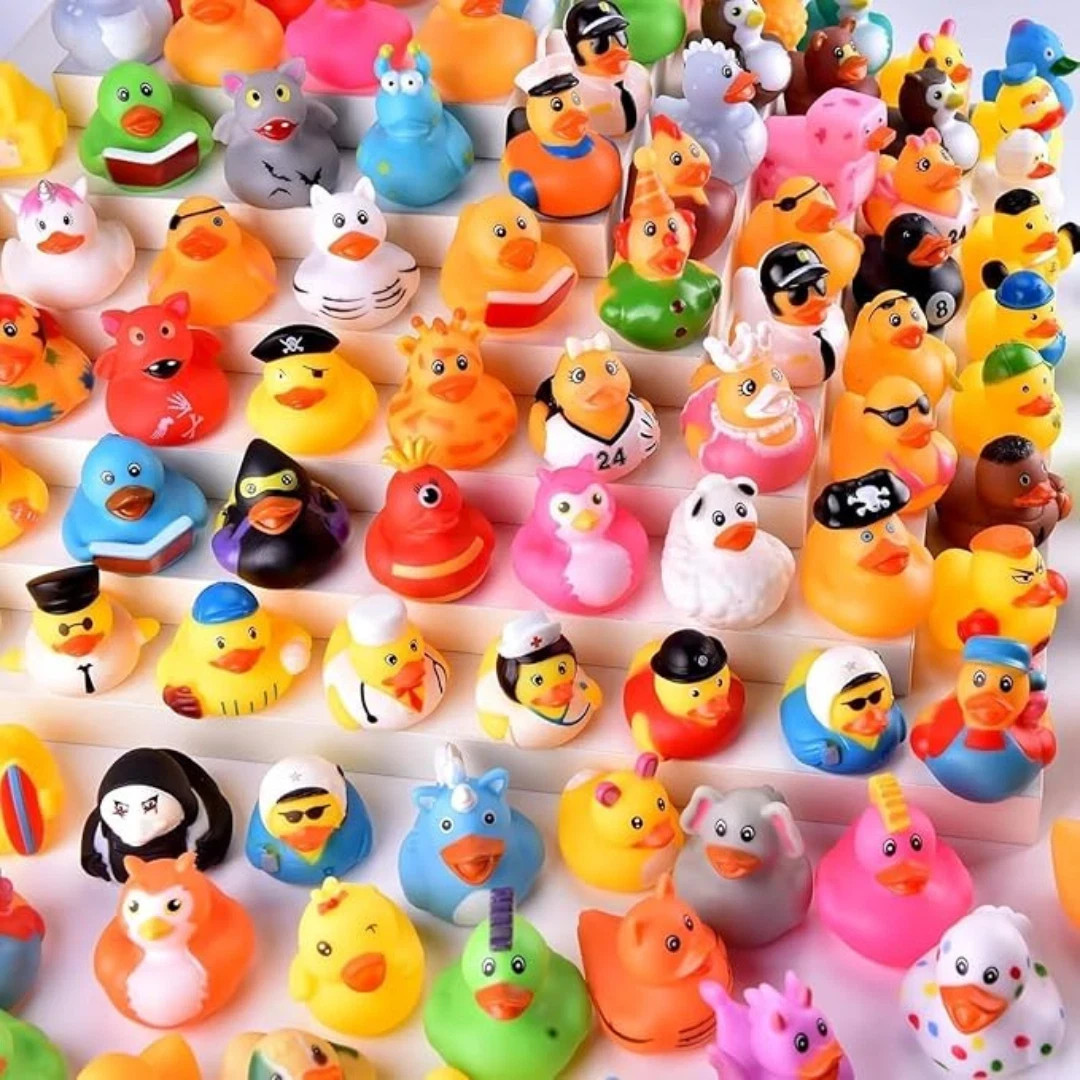 Rubber Ducks in Bulk,Assortment Duckies for Jeep Ducking Floater Duck Bath Toys