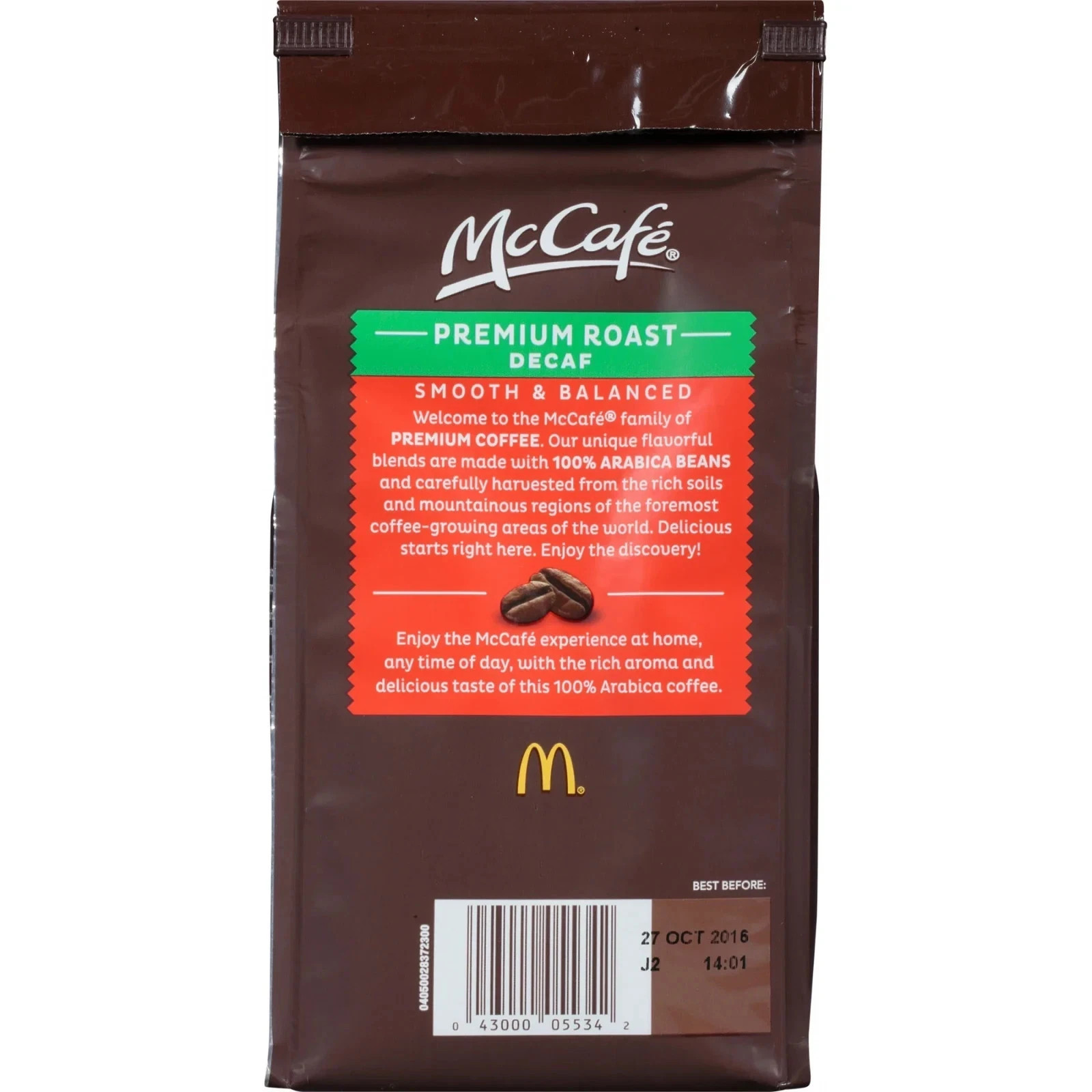 McCafe Premium Roast Decaf, Medium Roast, Ground Coffee, 12 oz