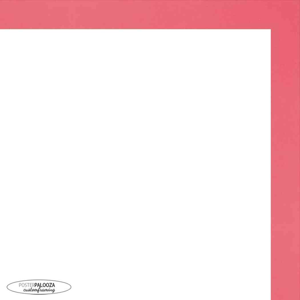 Photo Size Classic Modern Red Frame – UV Acrylic, Backing, Hanging Hardware
