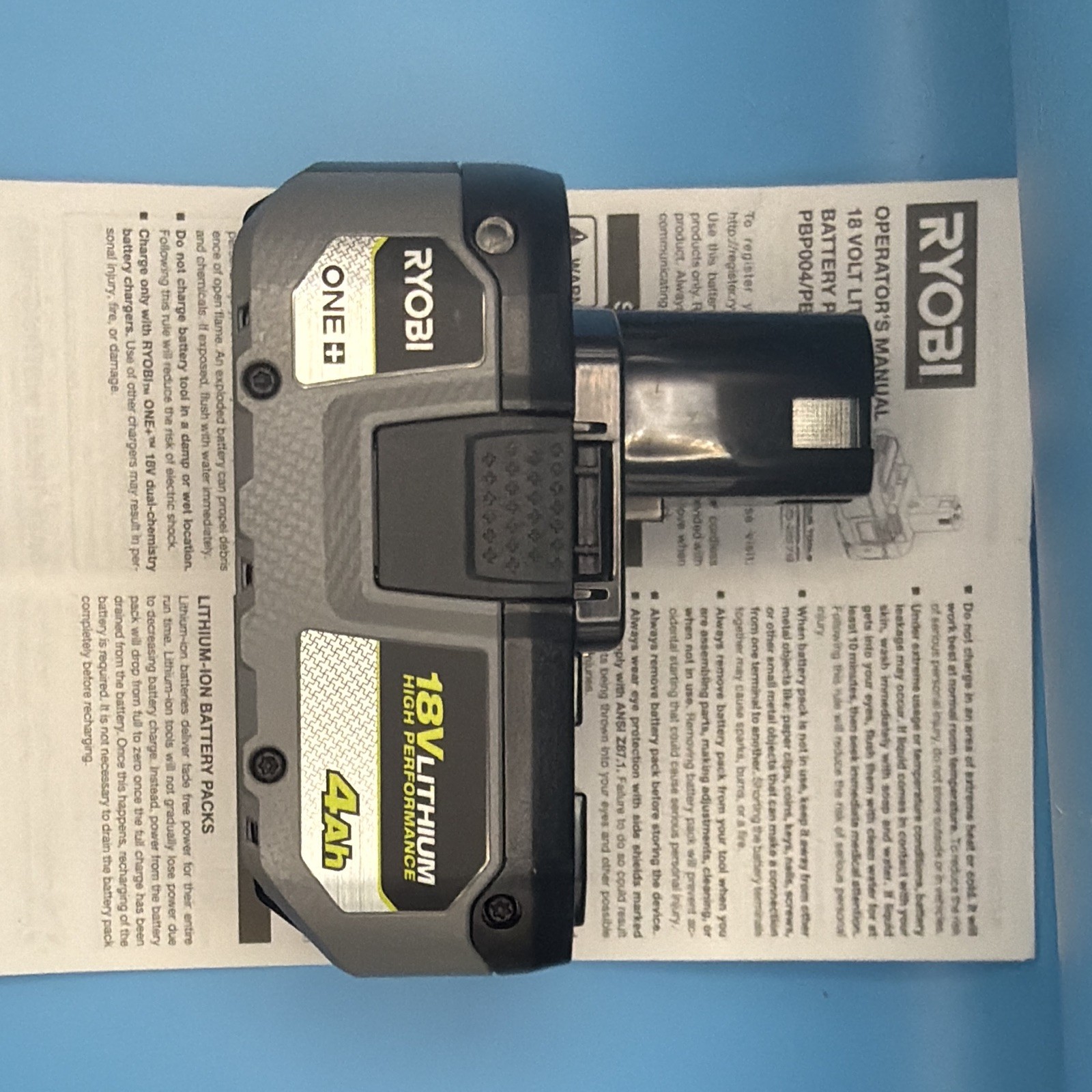 RYOBI PBP004 18V ONE+ HP 4Ah High Performance Battery Factory Refurbished