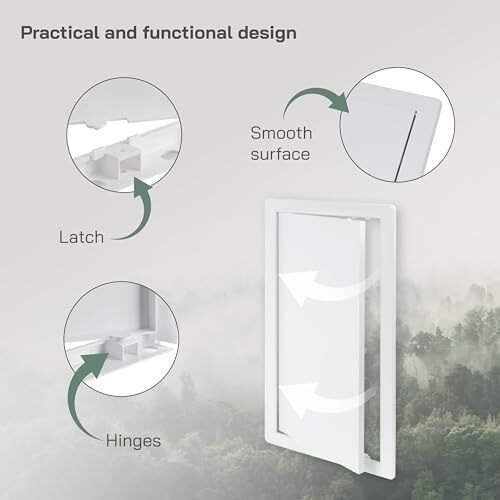 8×16 Access Panel – Easy Access Doors – ABS Plastic – Access Panel for Drywal…