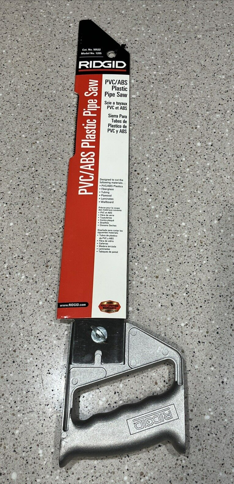 Ridgid 50522 , 18-inch PVC/ ABS Plastic Pipe Saw , Model 1205 , NEW , US SELLER