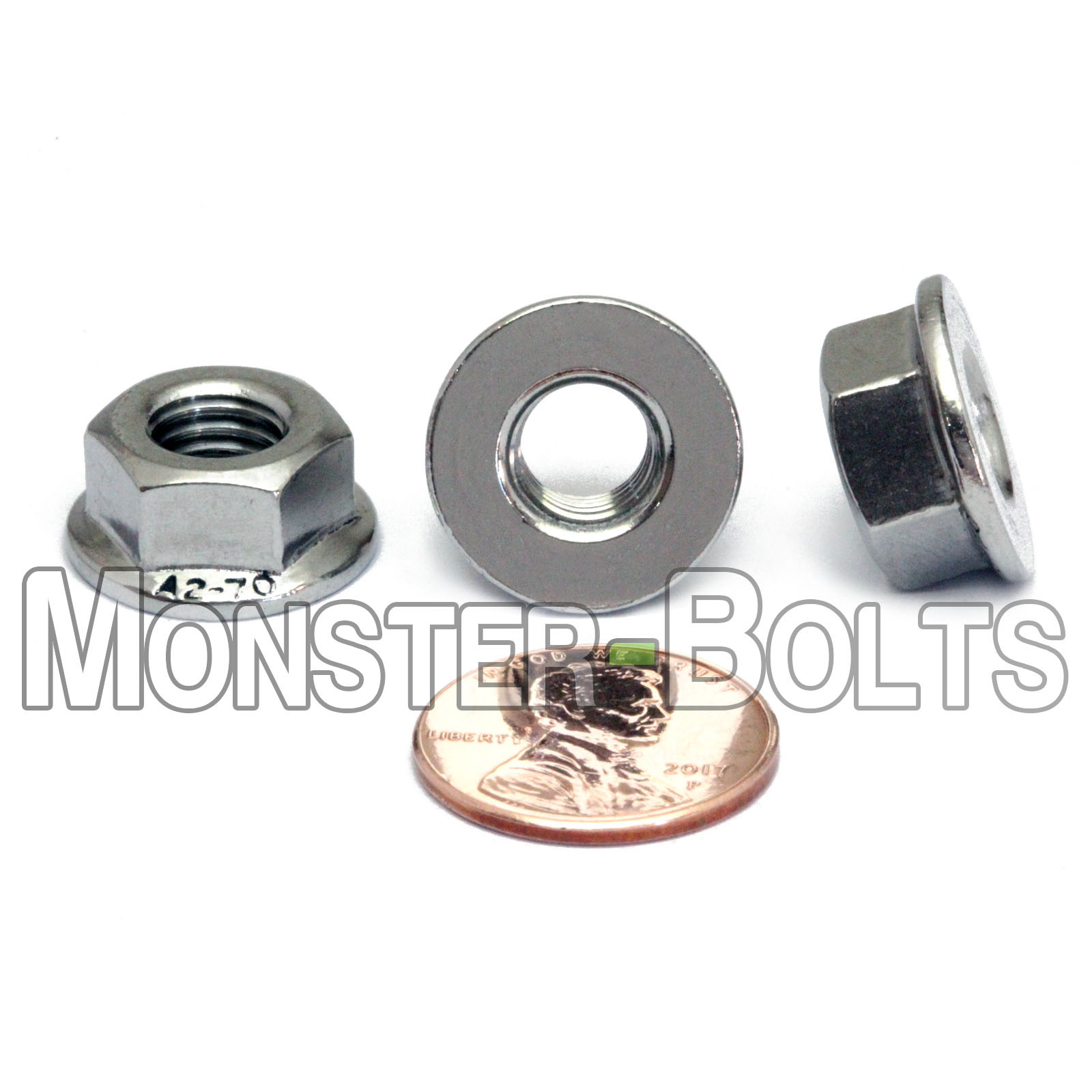 Hex Flange Nuts DIN 6923 Stainless Steel A2 / 18-8 Metric Coarse M3 M4 M5 M6 M8