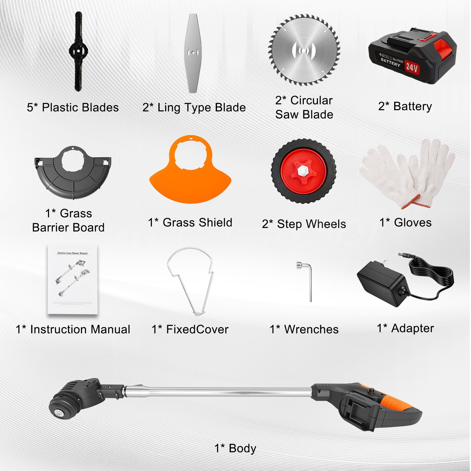 Grass String Trimmer Weed Eater Lawn Edger Weed Wacker Field Mower