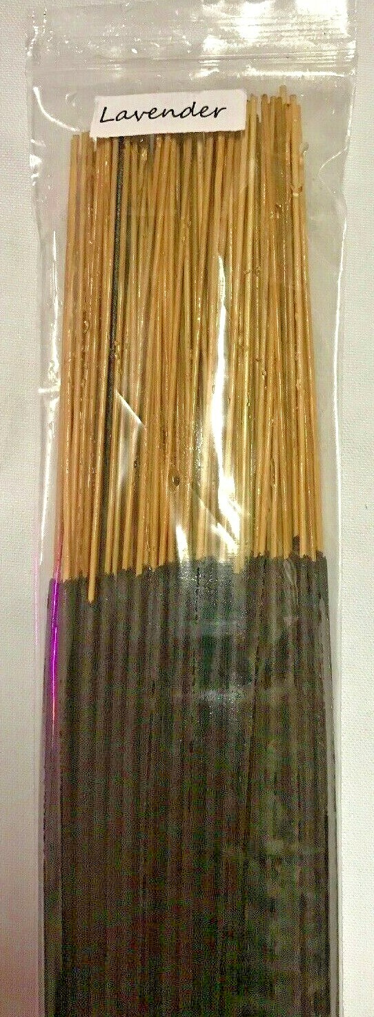 Pack 100 Freshly Hand-dipped 11” Incense Sticks with burn-time about 90 minutes