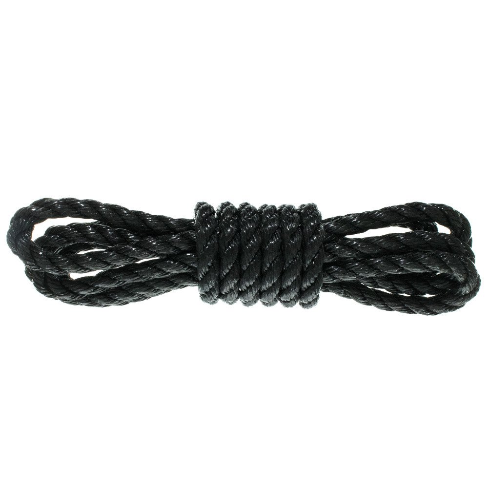 GOLBERG Twisted Polypropylene Rope 1/4″, 5/16″, 3/8″, 1/2″, 5/8″ in Black