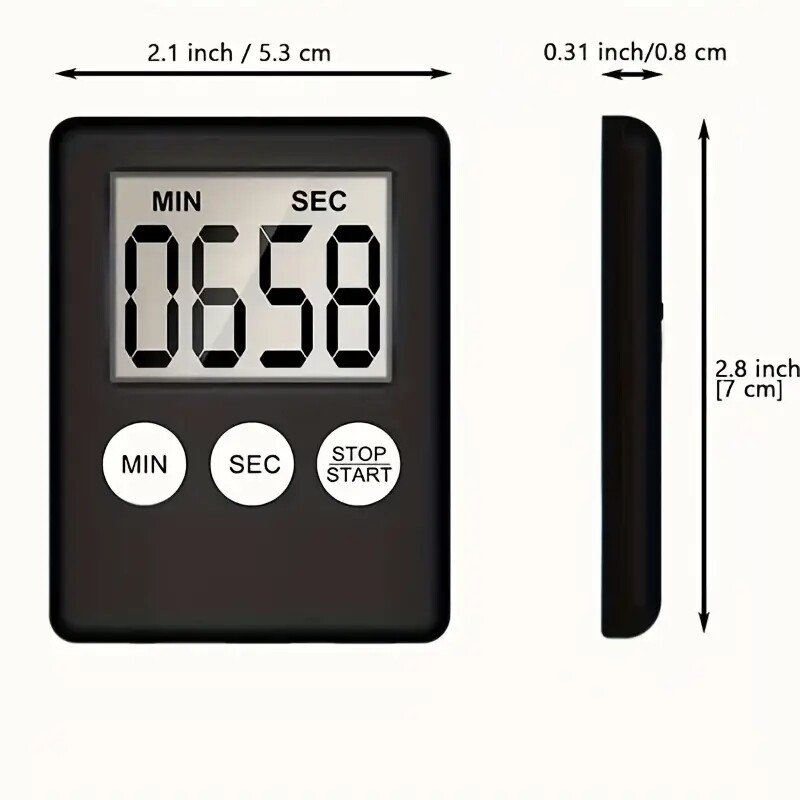 Large LCD Digital Kitchen Cooking Timer Count-Down Up Clock Loud Alarm Magnetic