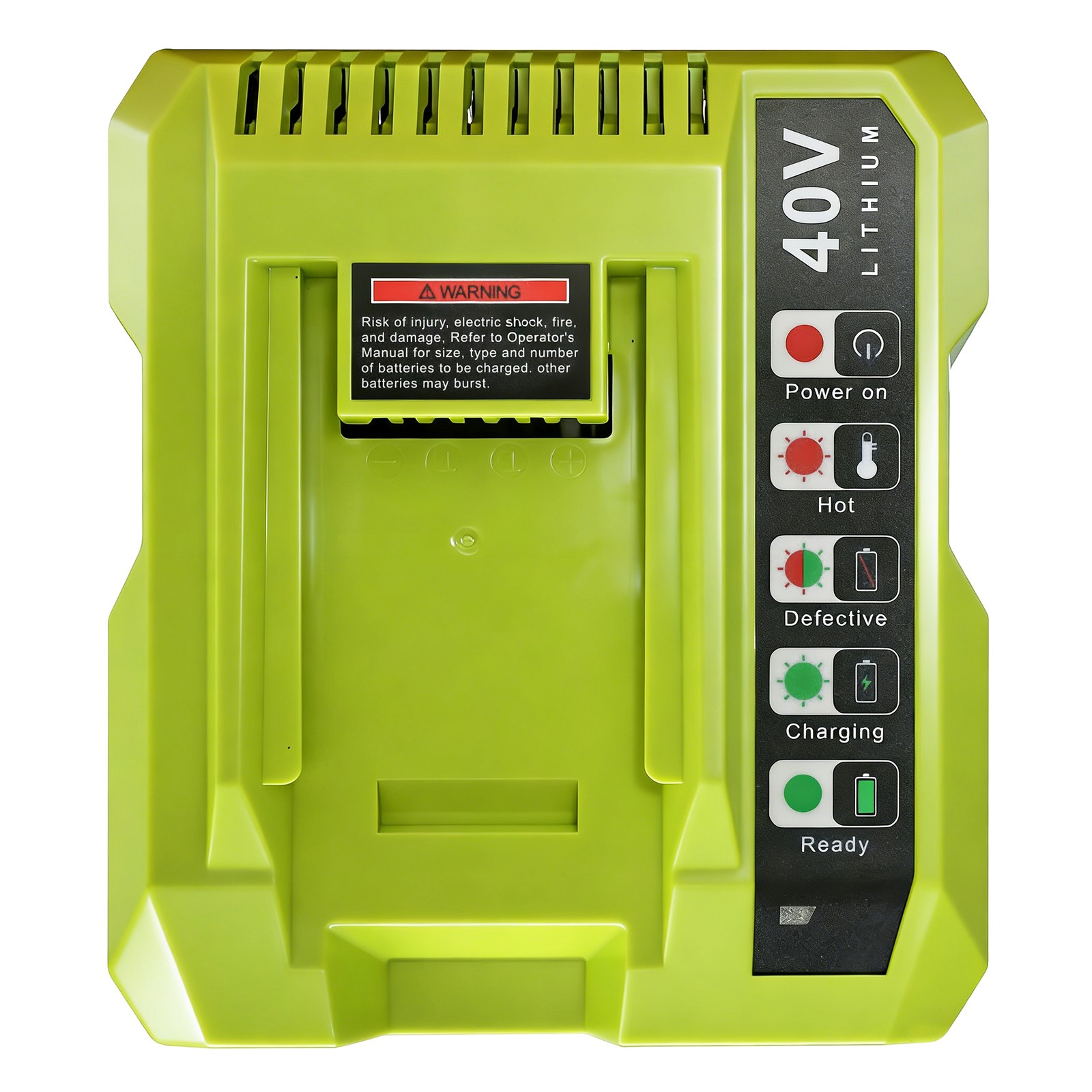 2-PACK 40 Volt for Ryobi 40V 6.0Ah Lithium OP40602 Battery with LED / Charger