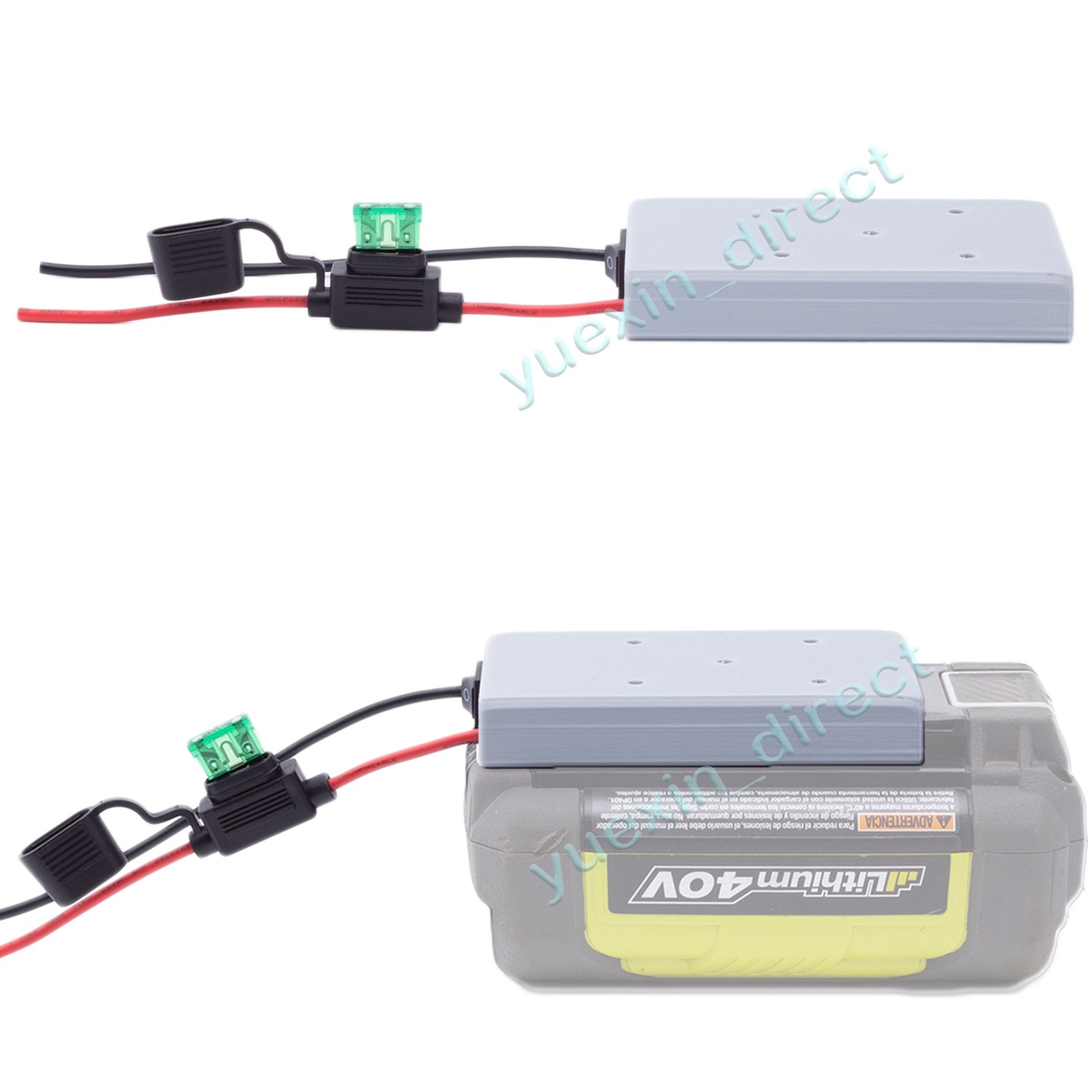 Power Wheels Adapter for Ryobi 40V Battery Dock Power Connector Wire Robotics