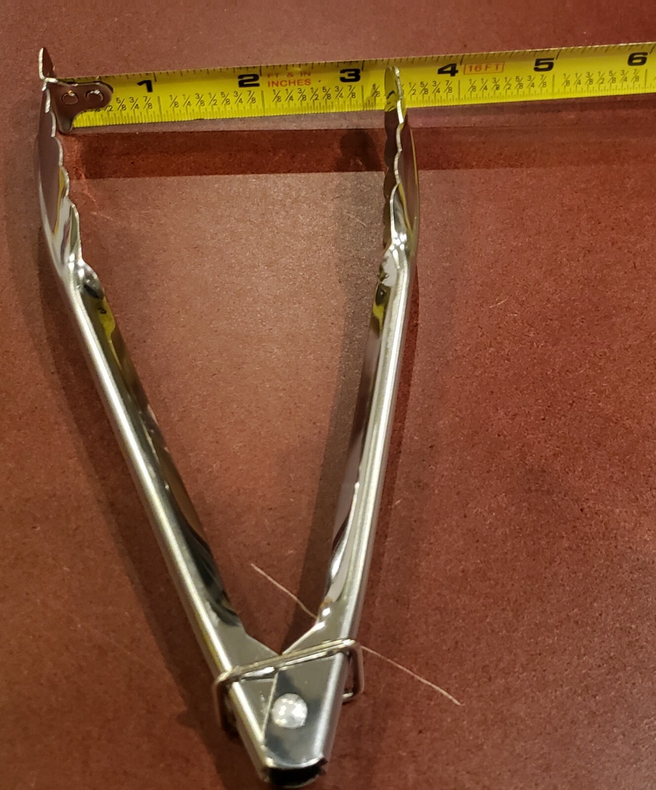 Delta Airlines stainless steel bread tongs with spring & clip for locking NEW