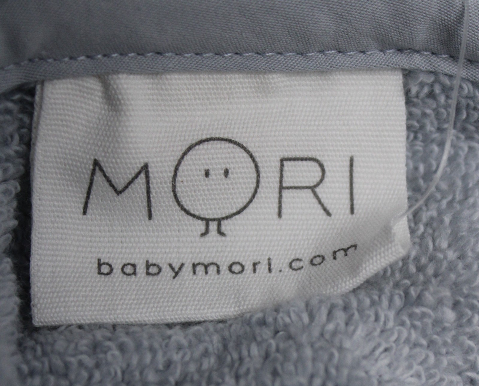 Baby Mori Unisex Toddler Hooded Bath Time Towel AP2 Bluebird/Gray One Size
