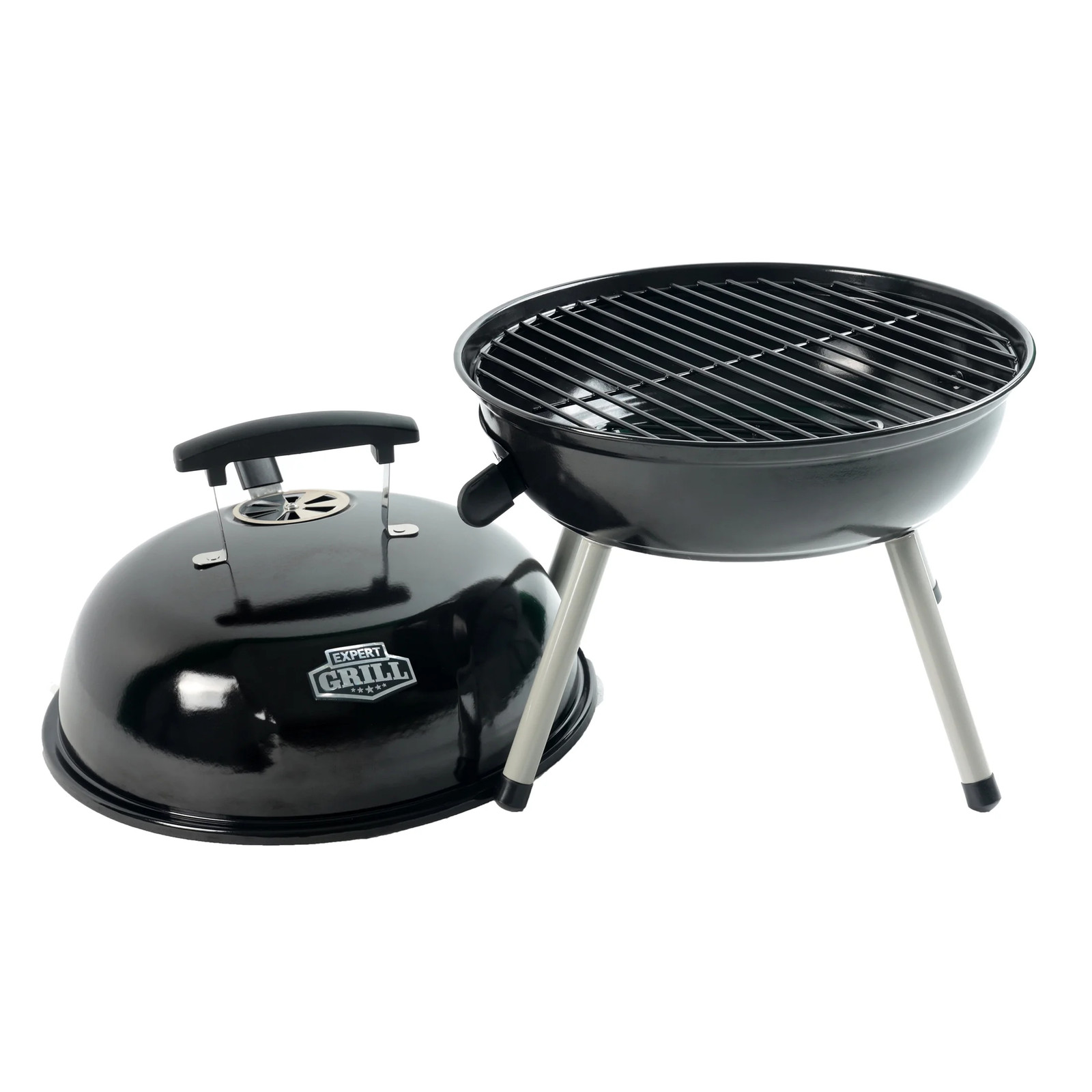 14.5 Inch Portable Charcoal Grill, Black