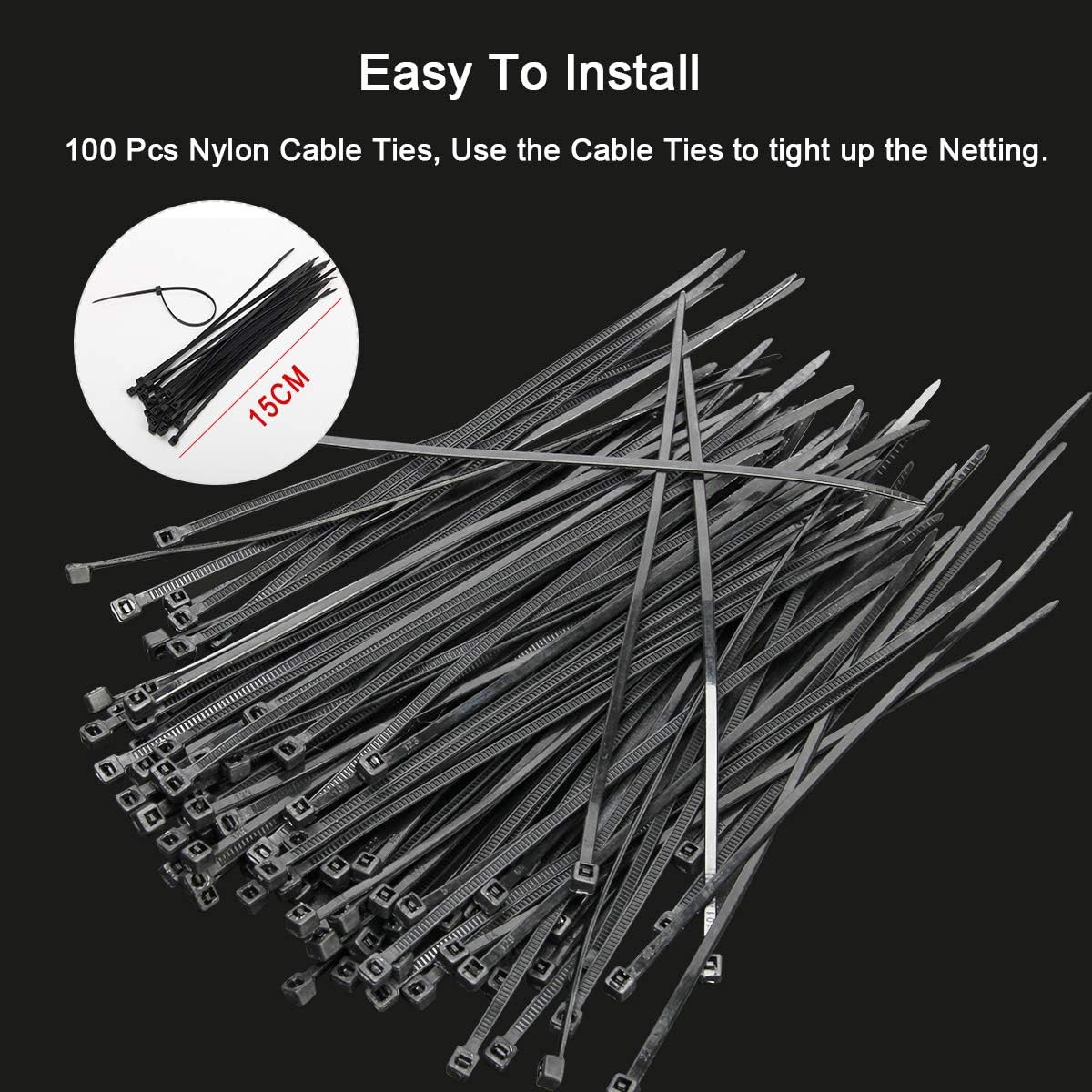 Coolrunner Anti-Bird Netting, 33FT X 16.4FT Bird Net, Nylon Garden Netting with