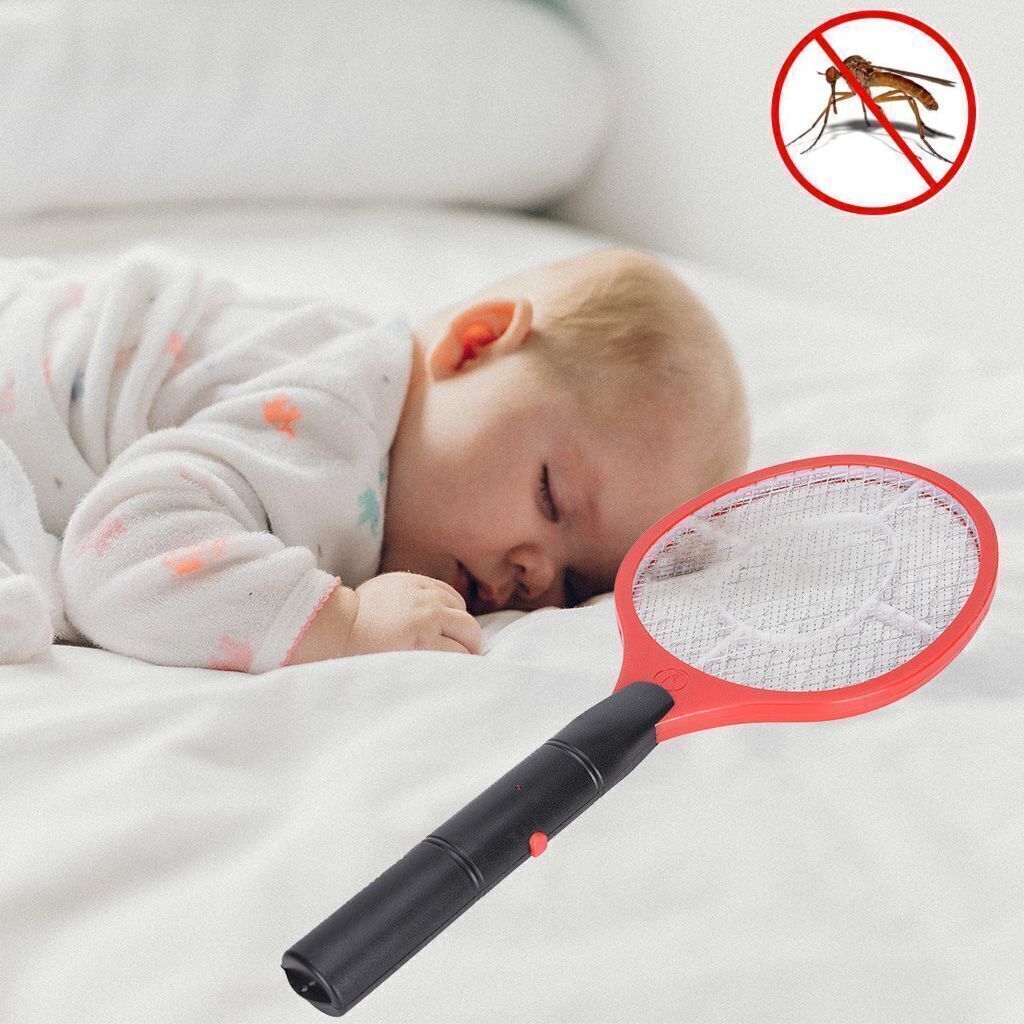 Electric High-voltage Electric Fly Swatter Mosquito Racket Bug Zapper Killer USA
