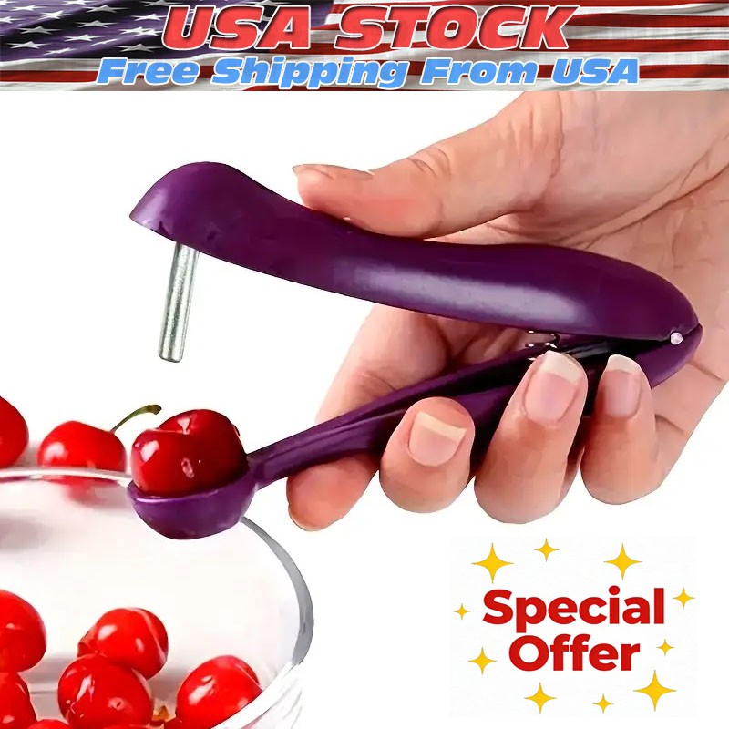New 5” Cherry Fruit Kitchen Pitter Remover Olive Corer Seed Remove Pit Tool **