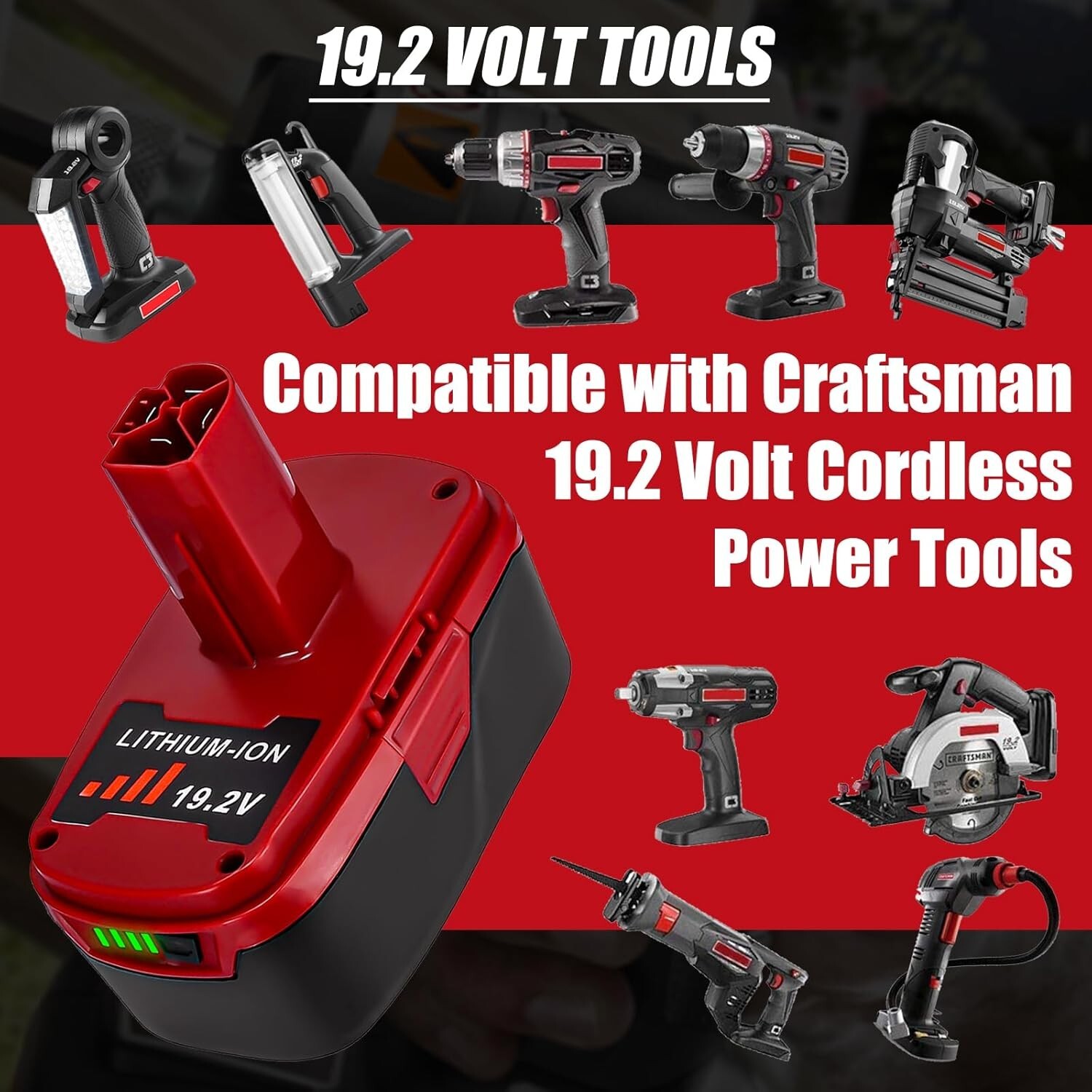 2~4x 19.2V 6.5Ah Lithium For Craftsman C3 DieHard XCP Battery or Charger 11375
