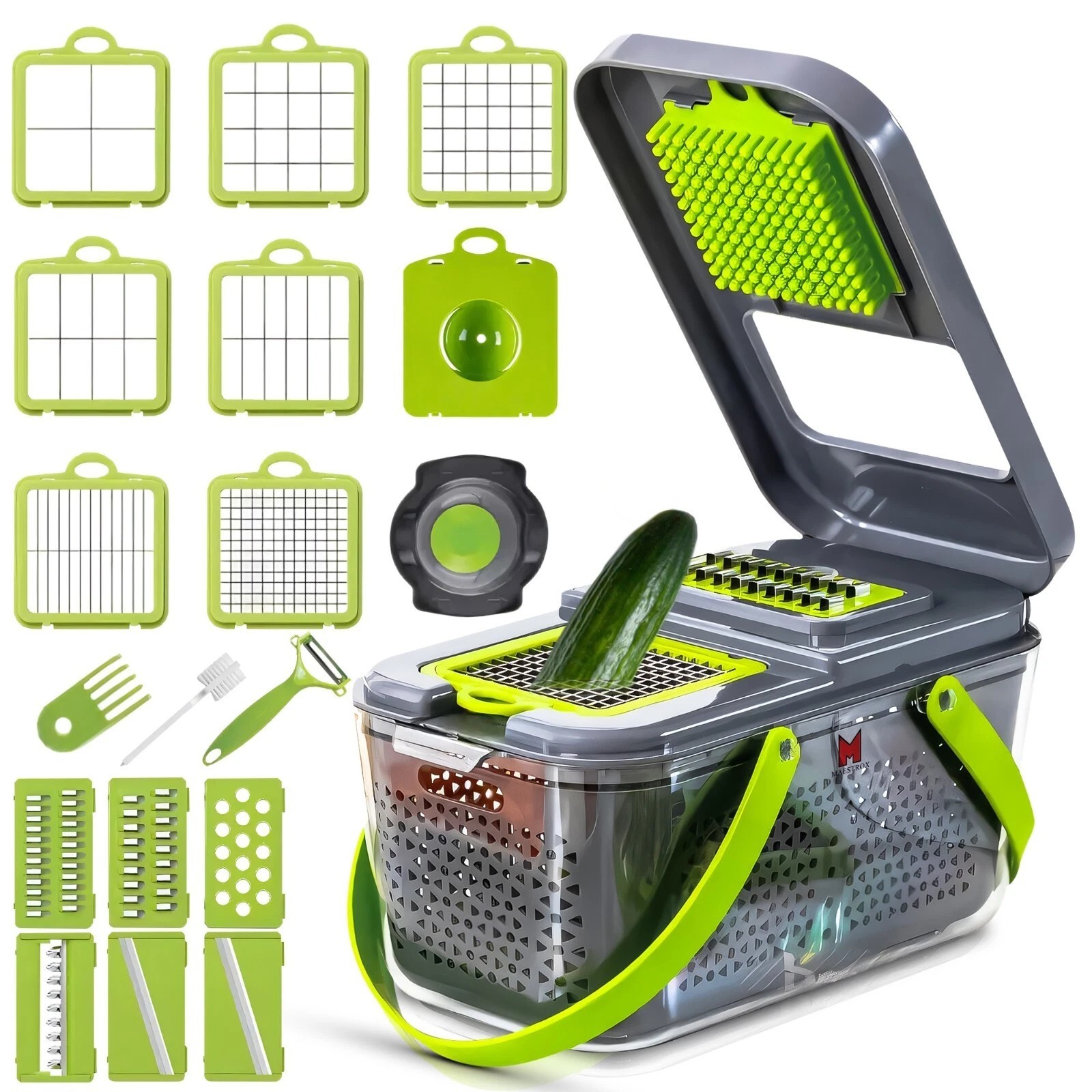 22-in-1 Multifunctional Vegetable Chopper Slicer Fruit Cutter Durable Tool