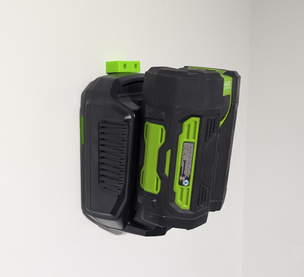 EGO Battery Charger Easy Mount Alignment Wall Bracket | Charger NOT Included