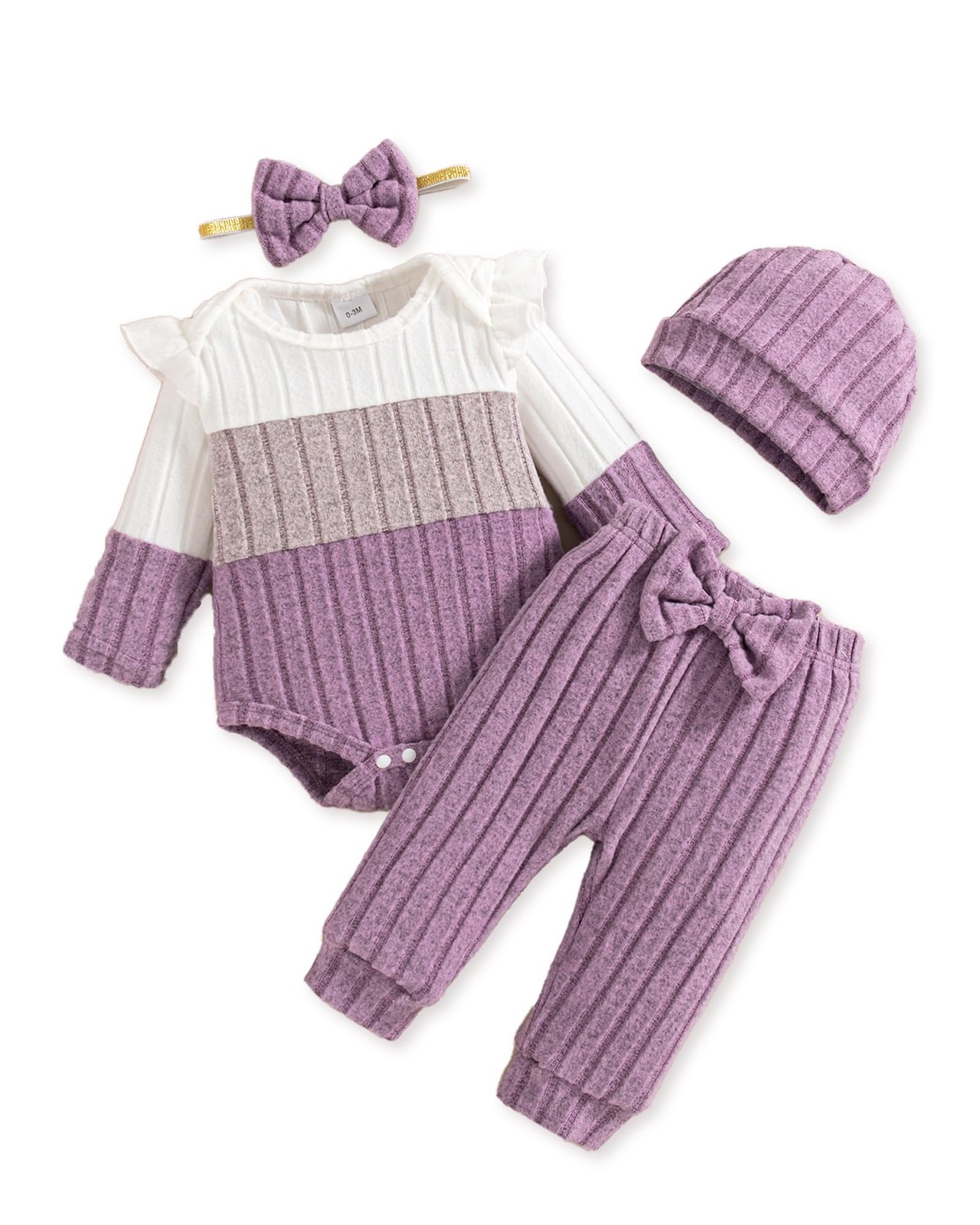 Mioglrie Newborn Girl Clothes 0-3 Months Baby Girl Clothes Infant Fall Winter Ou