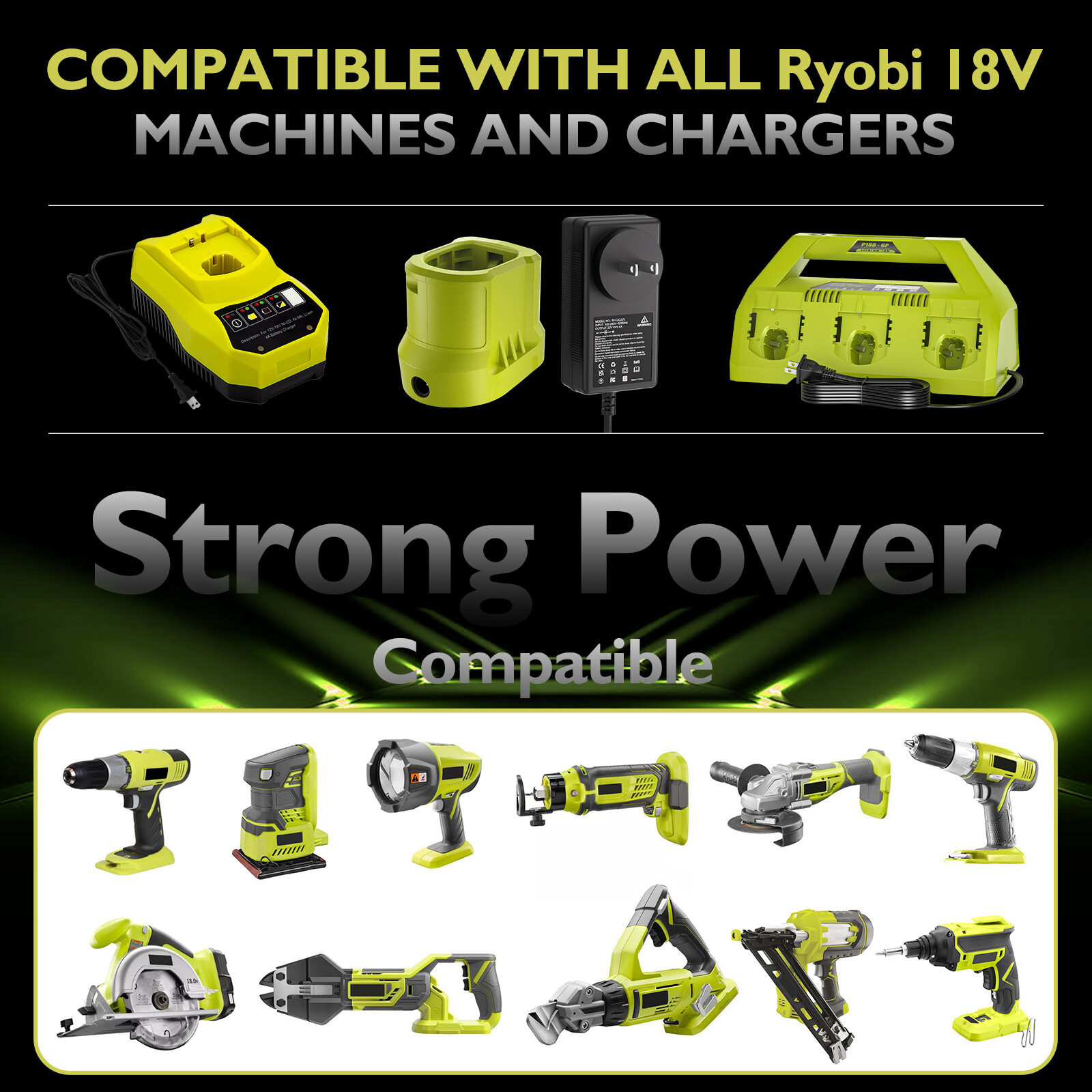 For RYOBI Battery PBP005 BP003 P197 LITHIUM 18V ONE 4Ah 6Ah 2Ah Battery NEW