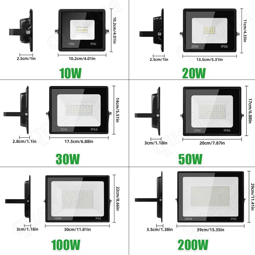 LED Flood Light 10W-500W Watt Spotlight Security Yard Garden Outdoor IP66 Lamps