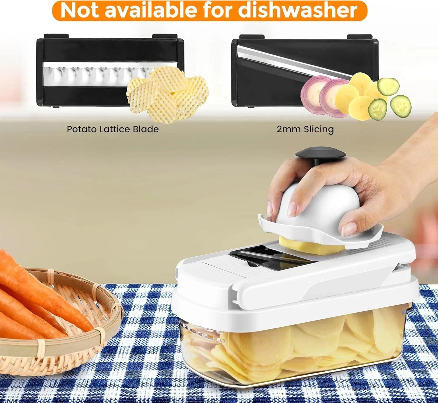 22-In-1 Vegetable Fruit Chopper Cutter Food Onion Veggie Dicer Slicer Kitchen