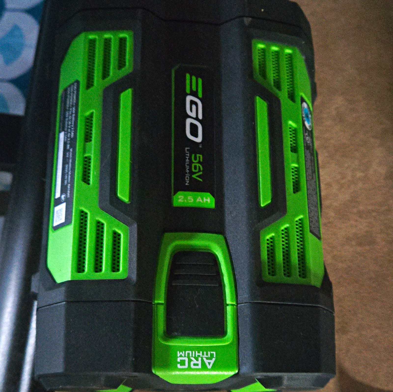 EGO ARC Lithium 56V 2.5Ah Lithium-Ion (Li-Ion) Battery Pack, Green