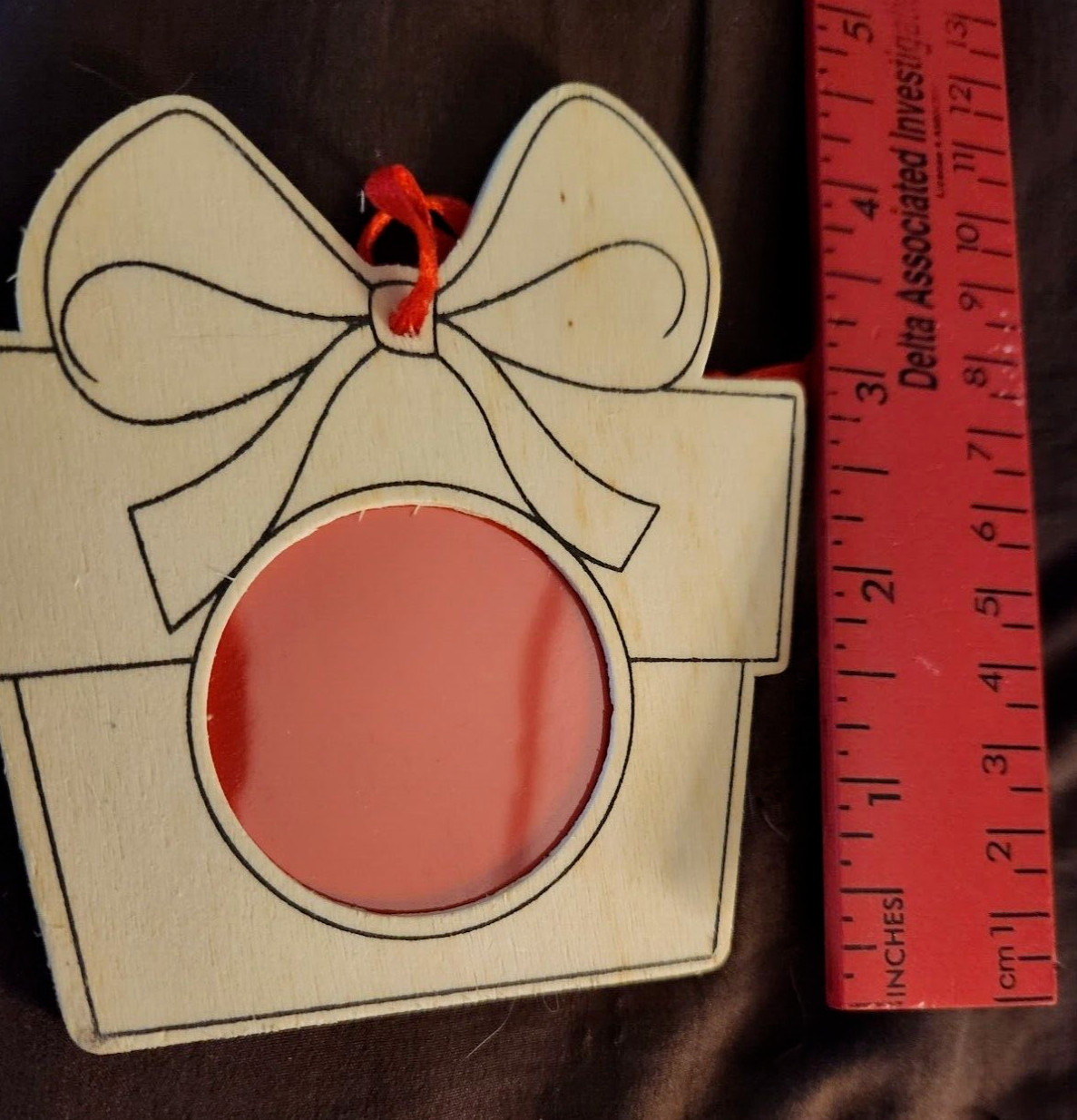 Brand New 7 Un-Colored/Painted Michael’s Wooden Christmas Present Ornaments