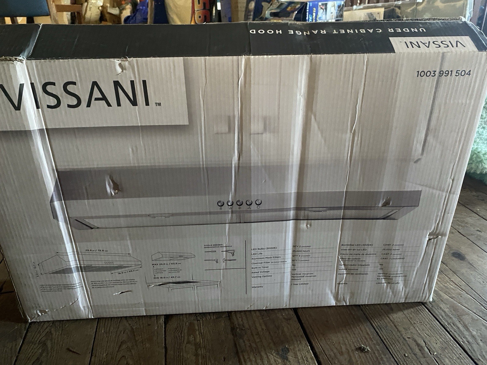 Vissani 30 in. 320 CFM Convertible Under Cabinet Range Hood in Stainless Steel