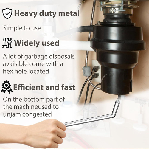 Garbage Disposal Wrench, Allen Wrench Tool Compatible 1 Pack